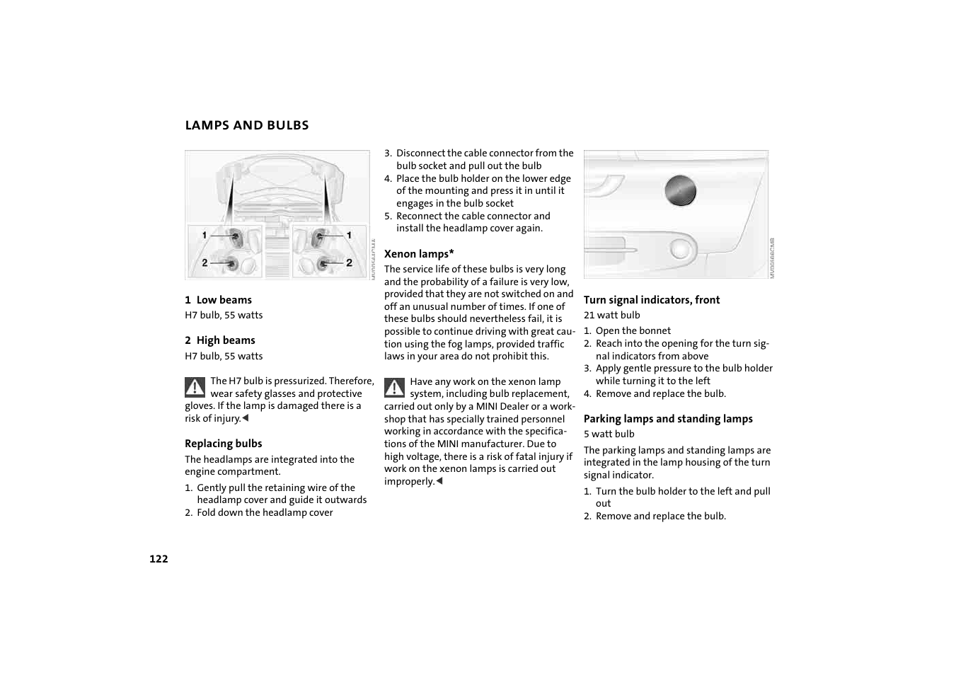 BMW 2004 Mini Convertible Cooper User Manual | Page 124 / 165