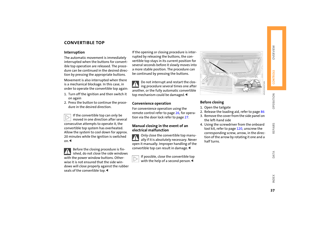 BMW 2004 Mini Convertible Cooper User Manual | Page 39 / 165