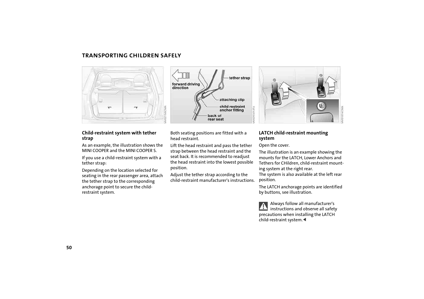 BMW 2004 Mini Convertible Cooper User Manual | Page 52 / 165