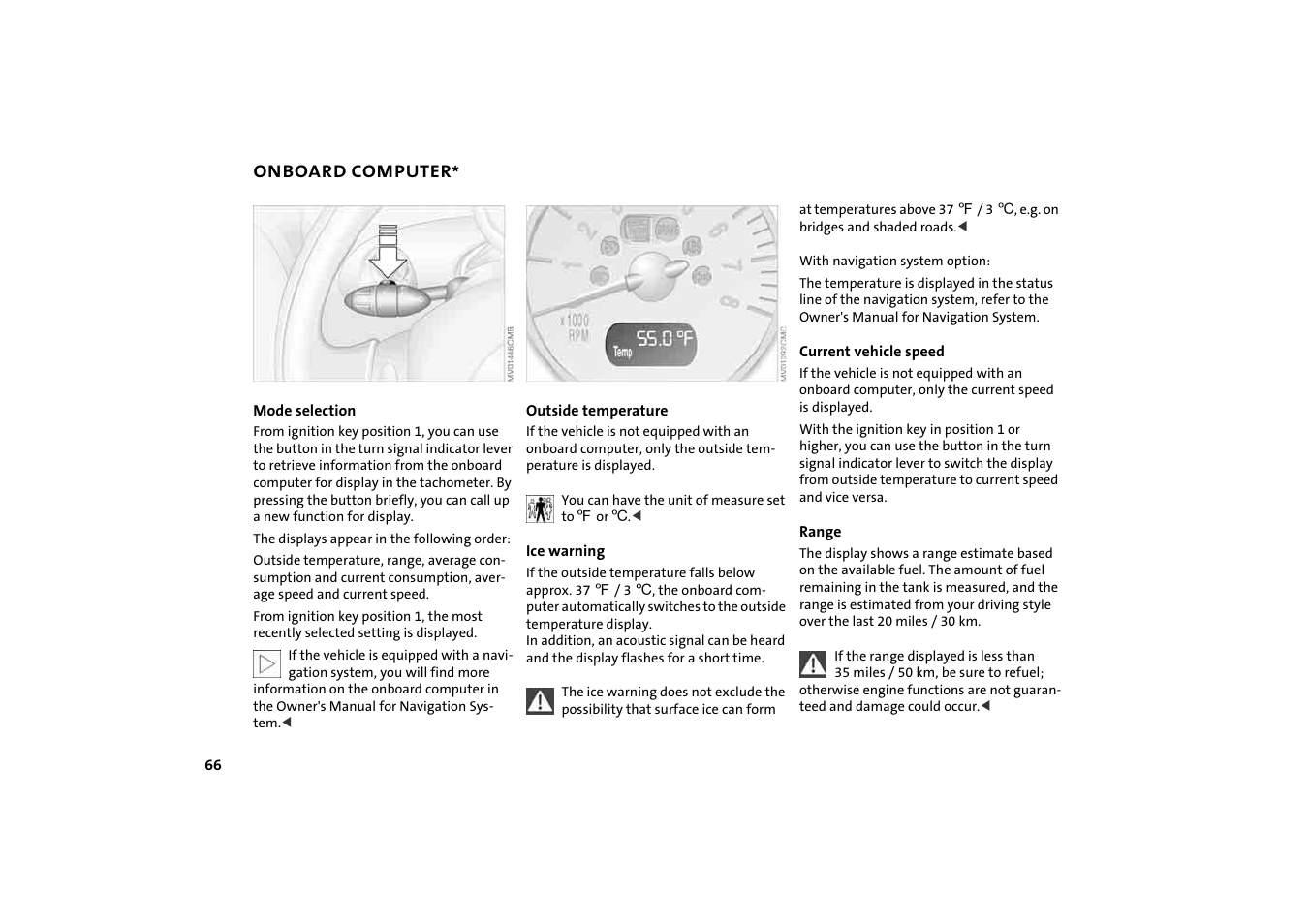 Onboard computer | BMW 2004 Mini Convertible Cooper User Manual | Page 68 / 165