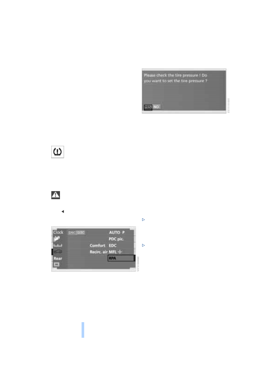 Flat tire monitor, Technology for comfort, convenience and safety | BMW 745I User Manual | Page 100 / 229