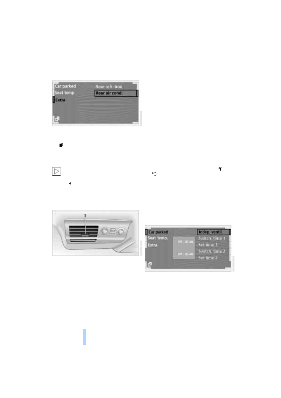 Parked-car ventilation system, A congenial climate | BMW 745I User Manual | Page 114 / 229