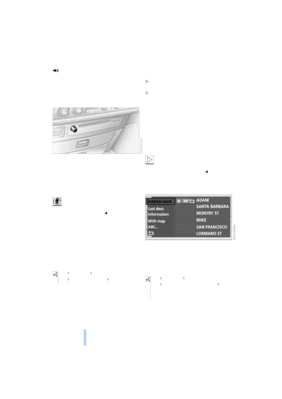 Address book, Navigation | BMW 745I User Manual | Page 142 / 229