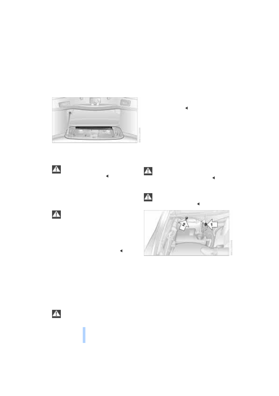 Giving and receiving assistance, Warning triangle, First-aid kit | Jump-starting | BMW 745I User Manual | Page 204 / 229