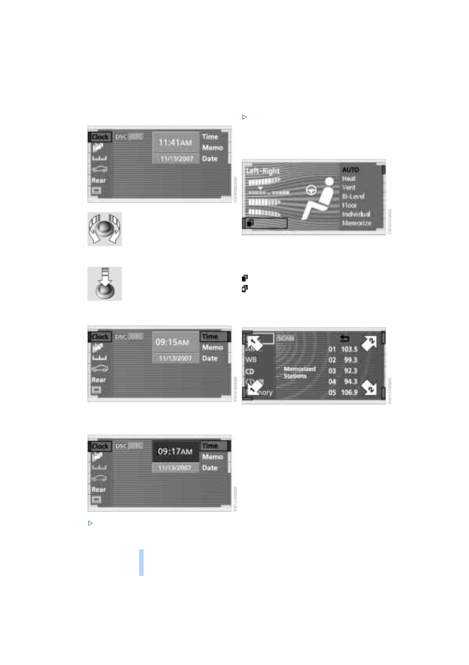 Symbols and lists, Control center | BMW 745I User Manual | Page 22 / 229