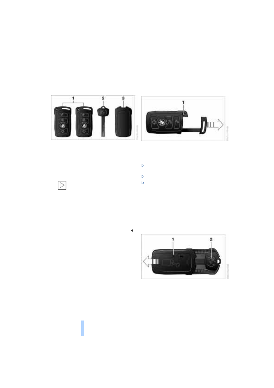 Opening and closing, Key/remote control | BMW 745I User Manual | Page 36 / 229