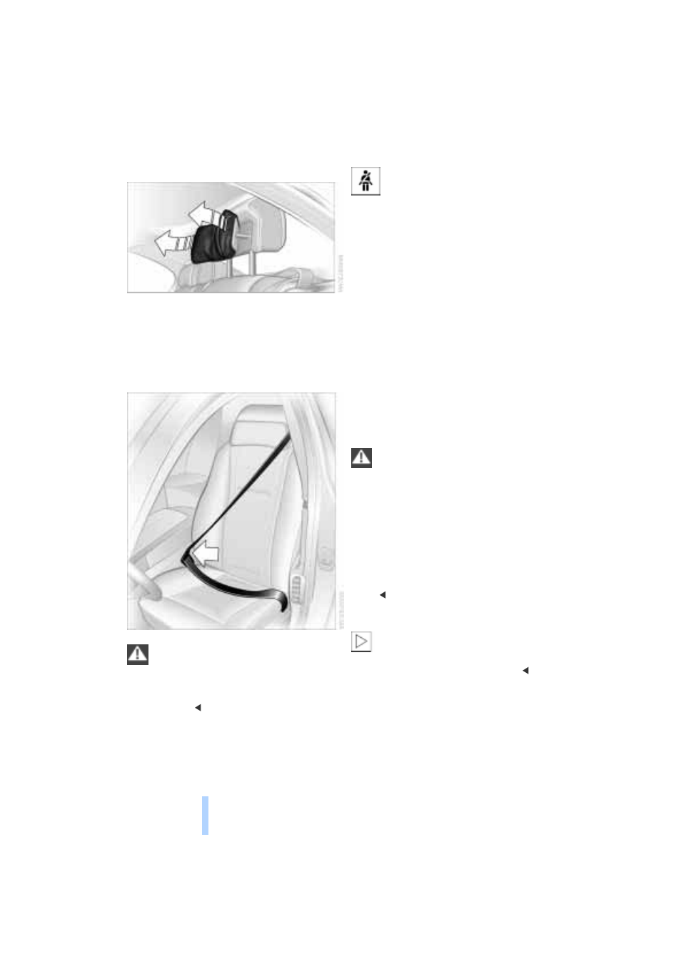 Safety belts, Adjustments | BMW 745I User Manual | Page 52 / 229