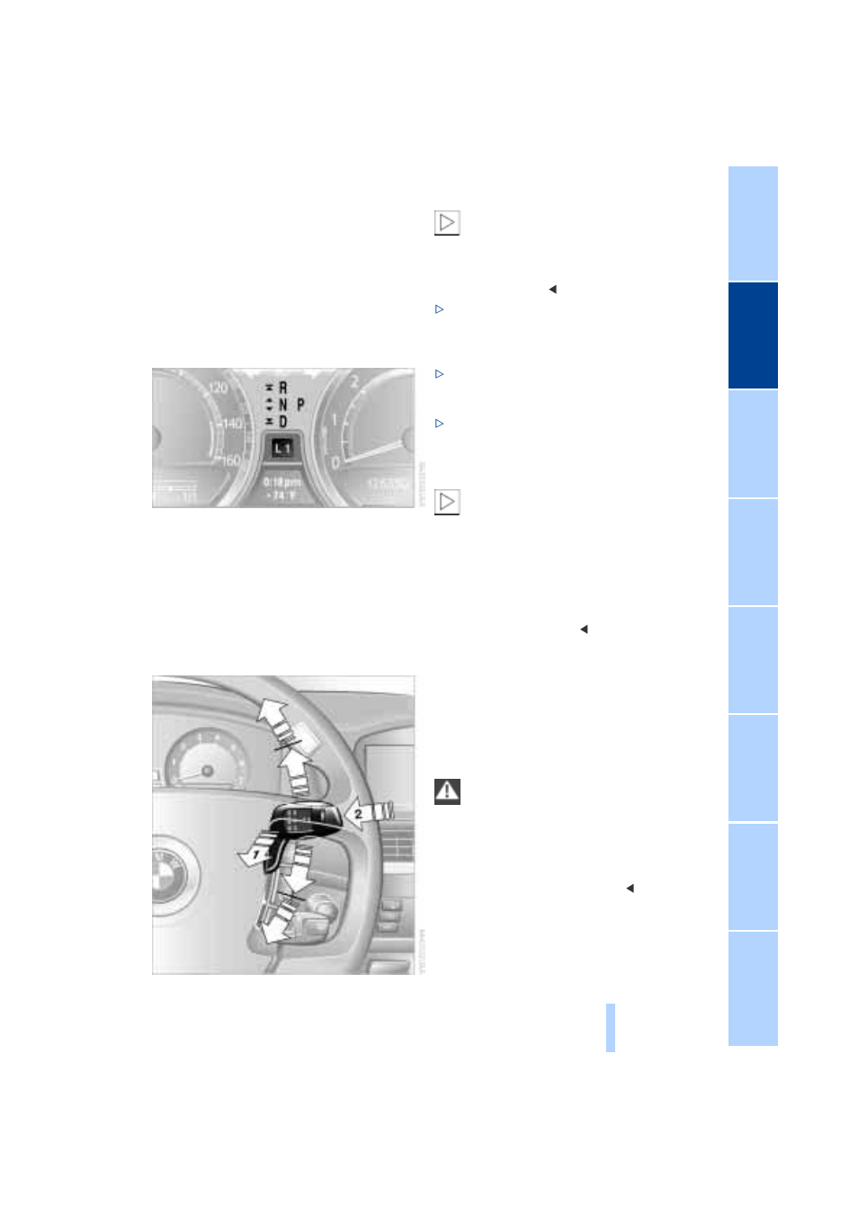 Automatic transmission with l mode, Display | BMW 745I User Manual | Page 69 / 229