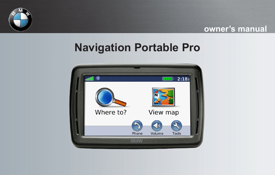 BMW Navigation Portable Pro User Manual | 56 pages