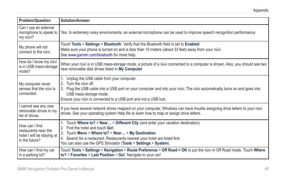 BMW Navigation Portable Pro User Manual | Page 51 / 56