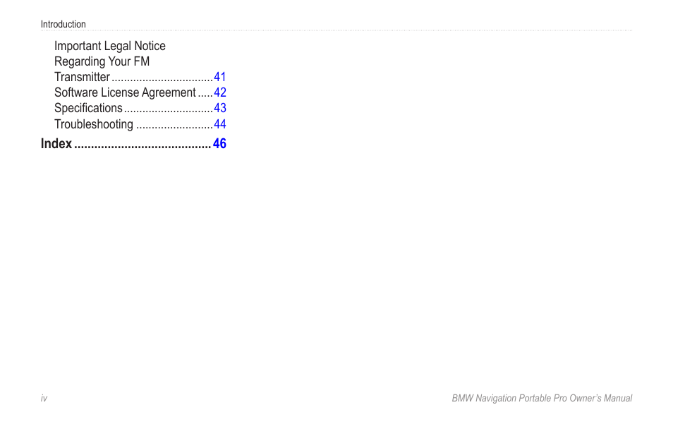 BMW Navigation Portable Pro User Manual | Page 6 / 56