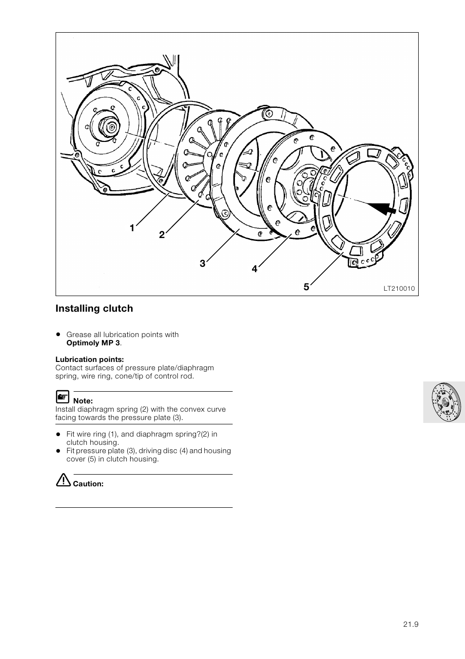 Installing clutch | BMW K 1100 LT/RS User Manual | Page 167 / 364