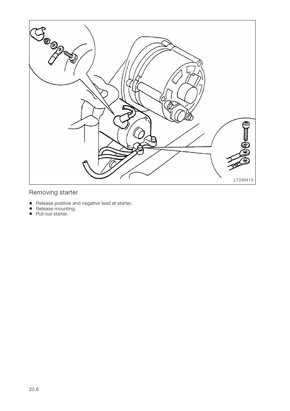 Removing starter | BMW K 1100 LT/RS User Manual | Page 180 / 364