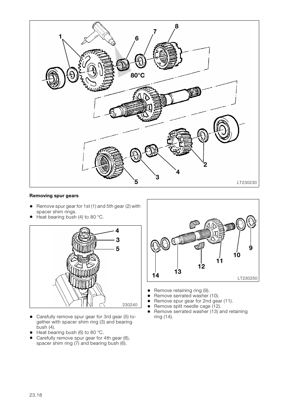 Removing spur gears | BMW K 1100 LT/RS User Manual | Page 192 / 364