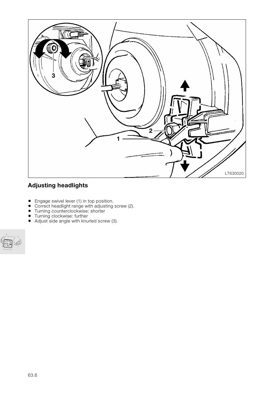 Adjusting headlights | BMW K 1100 LT/RS User Manual | Page 364 / 364