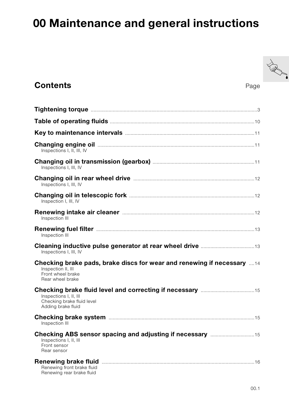 BMW K 1100 LT/RS User Manual | Page 9 / 364