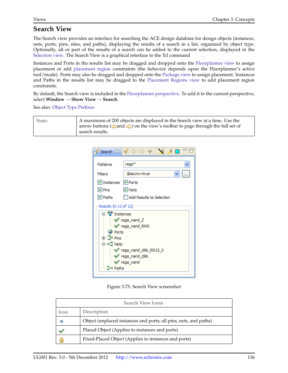 Search view | Achronix ACE Version 5.0 User Manual | Page 148 / 389