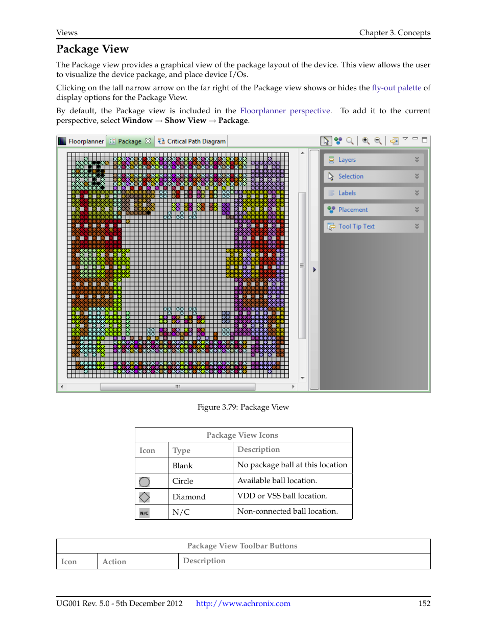 Package view, 11 package view, Package | View | Achronix ACE Version 5.0 User Manual | Page 164 / 389