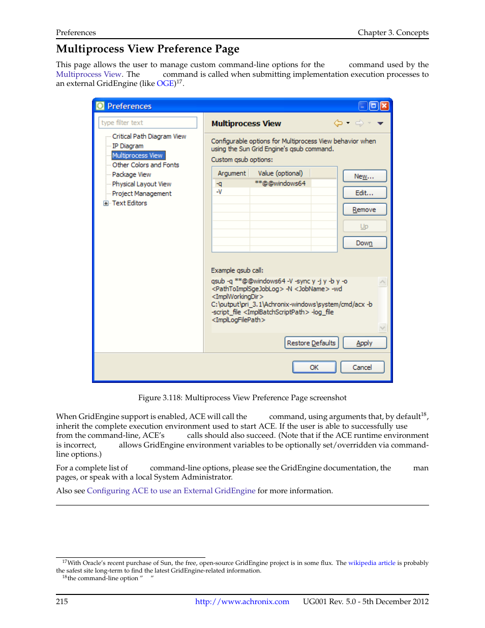 Multiprocess view preference, Multiprocess view, Multiprocess view preference page | Achronix ACE Version 5.0 User Manual | Page 227 / 389