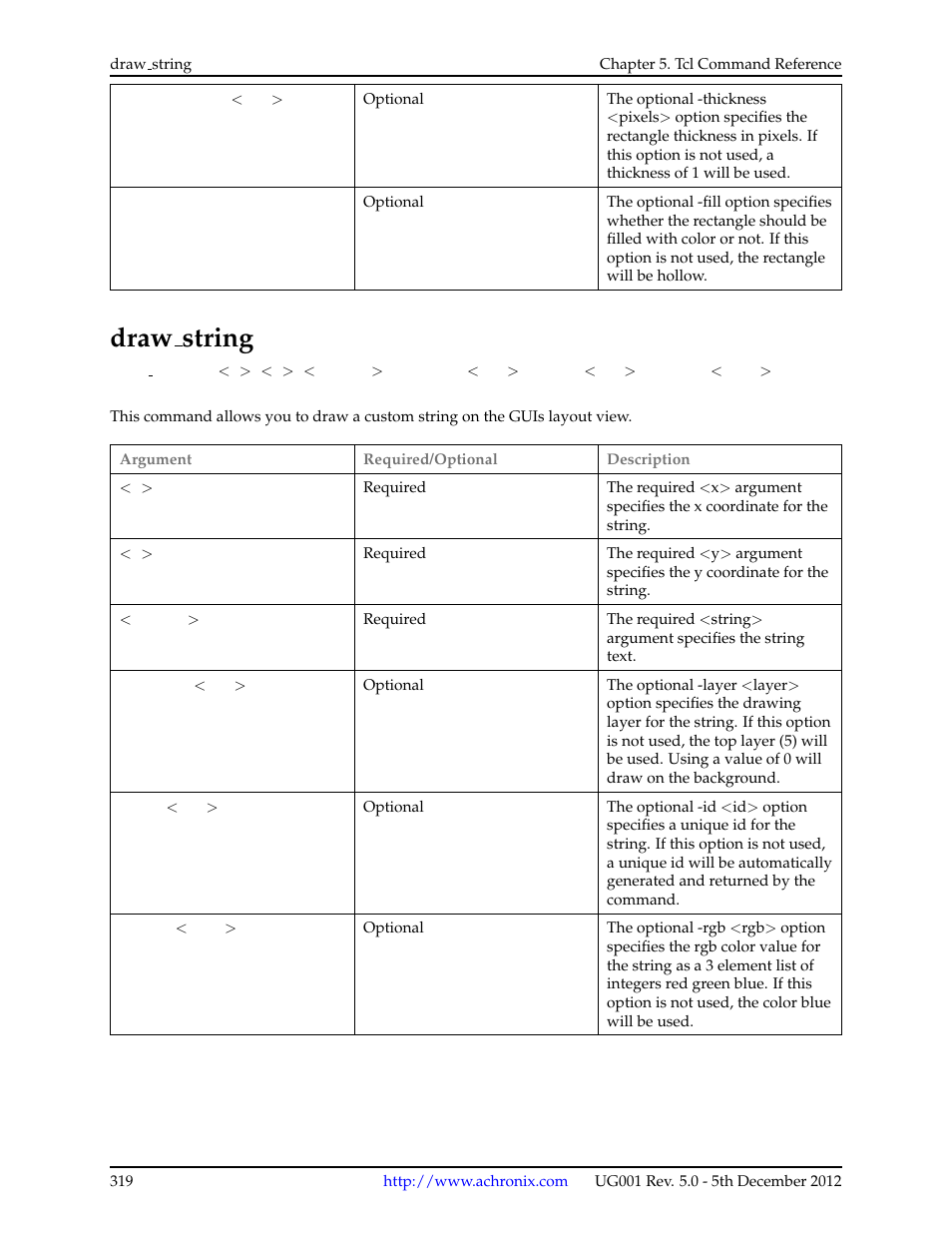 Draw_string, 36 draw string, Draw string | Achronix ACE Version 5.0 User Manual | Page 331 / 389