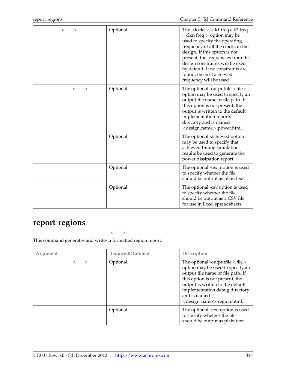 Report_regions, 106report regions, Report regions | Achronix ACE Version 5.0 User Manual | Page 356 / 389
