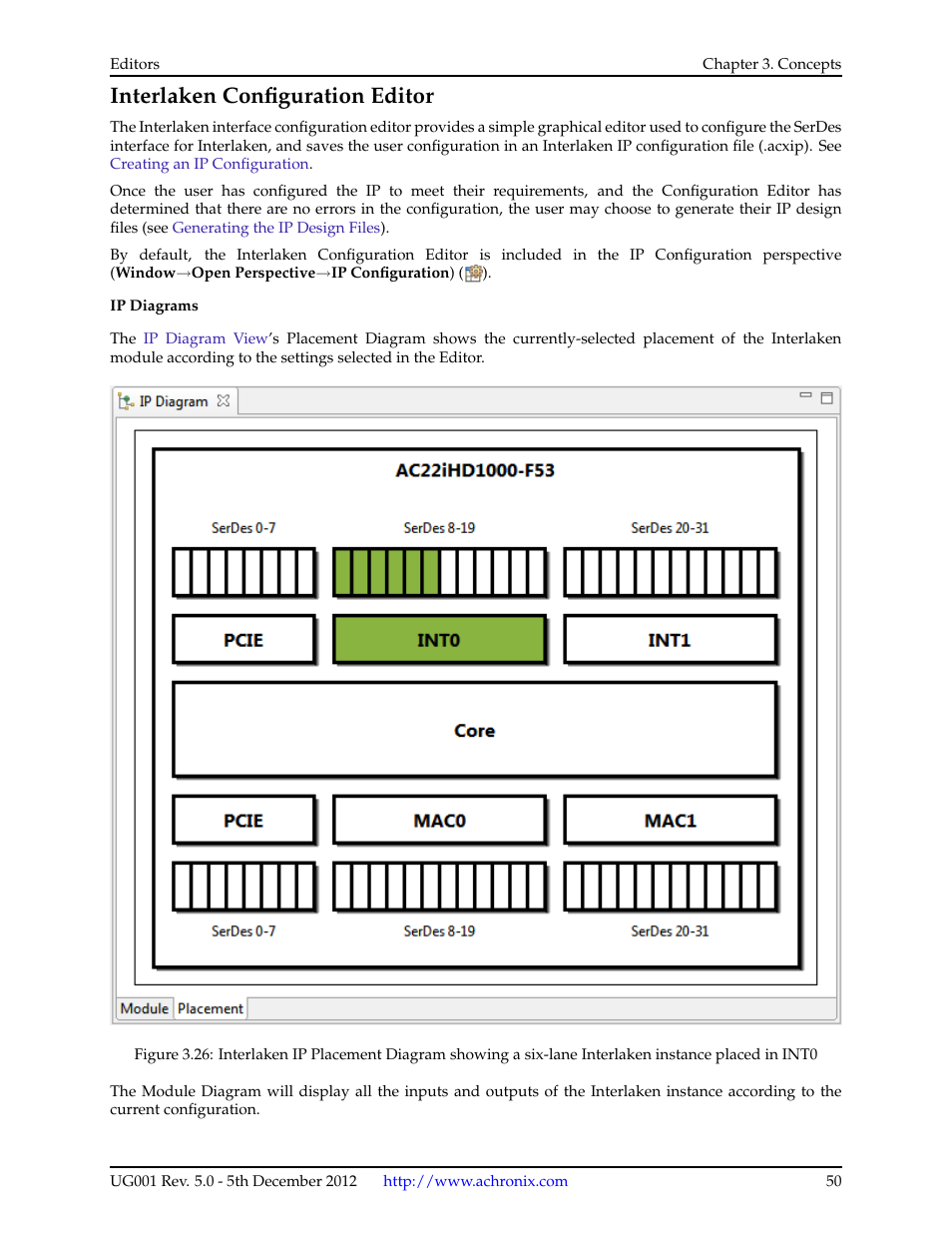 Interlaken configuration editor | Achronix ACE Version 5.0 User Manual | Page 62 / 389
