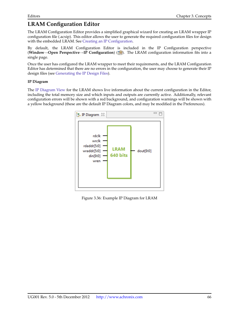 Lram configuration editor, 10 lram configuration editor | Achronix ACE Version 5.0 User Manual | Page 78 / 389