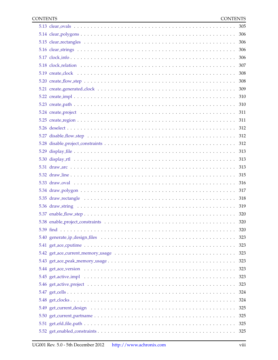 Achronix ACE Version 5.0 User Manual | Page 9 / 389