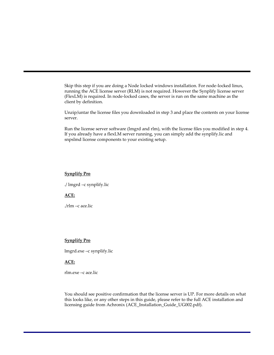 Floating - linux, Floating - windows | Achronix ACE License & Installation User Manual | Page 10 / 14
