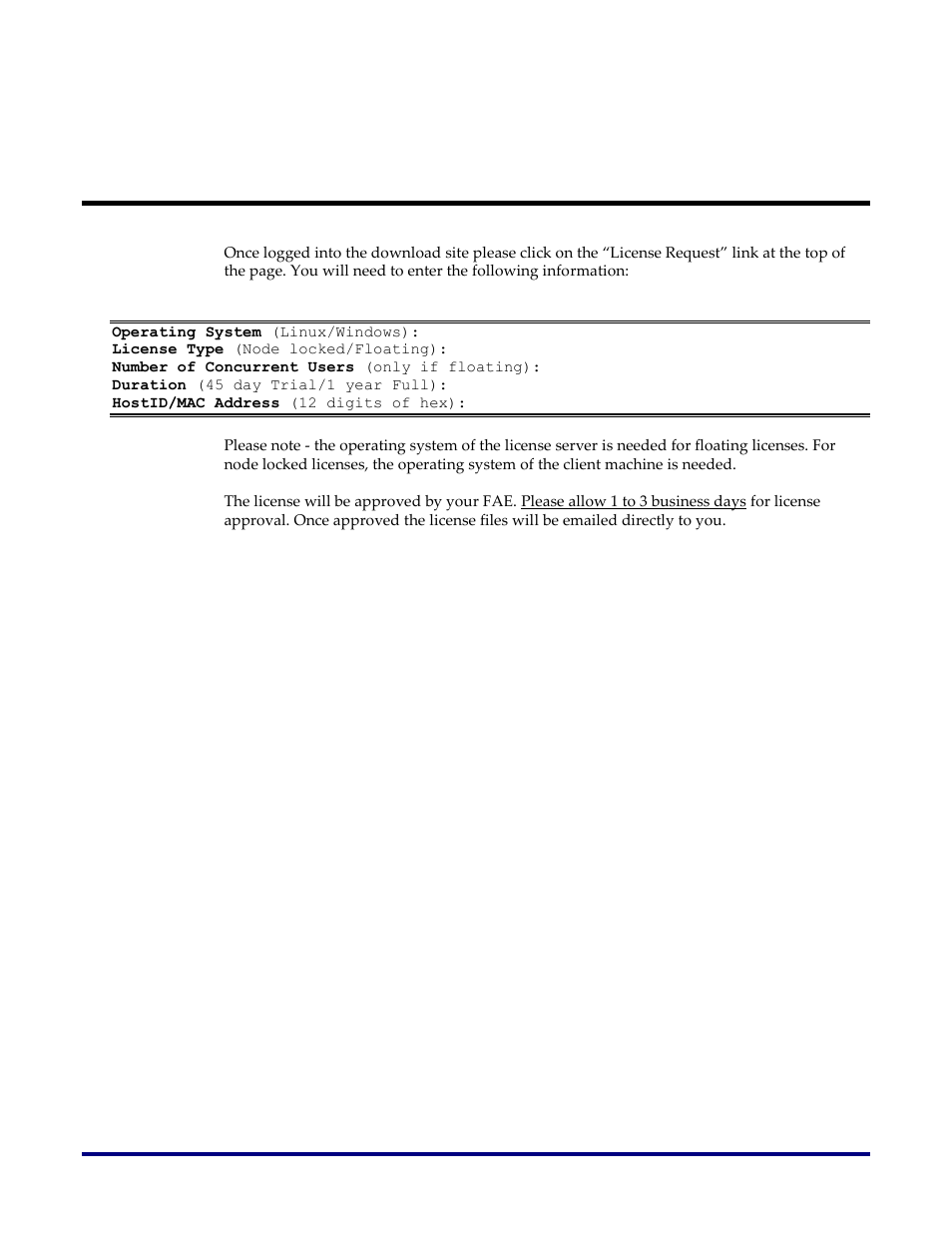 Get a license | Achronix ACE License & Installation User Manual | Page 6 / 14