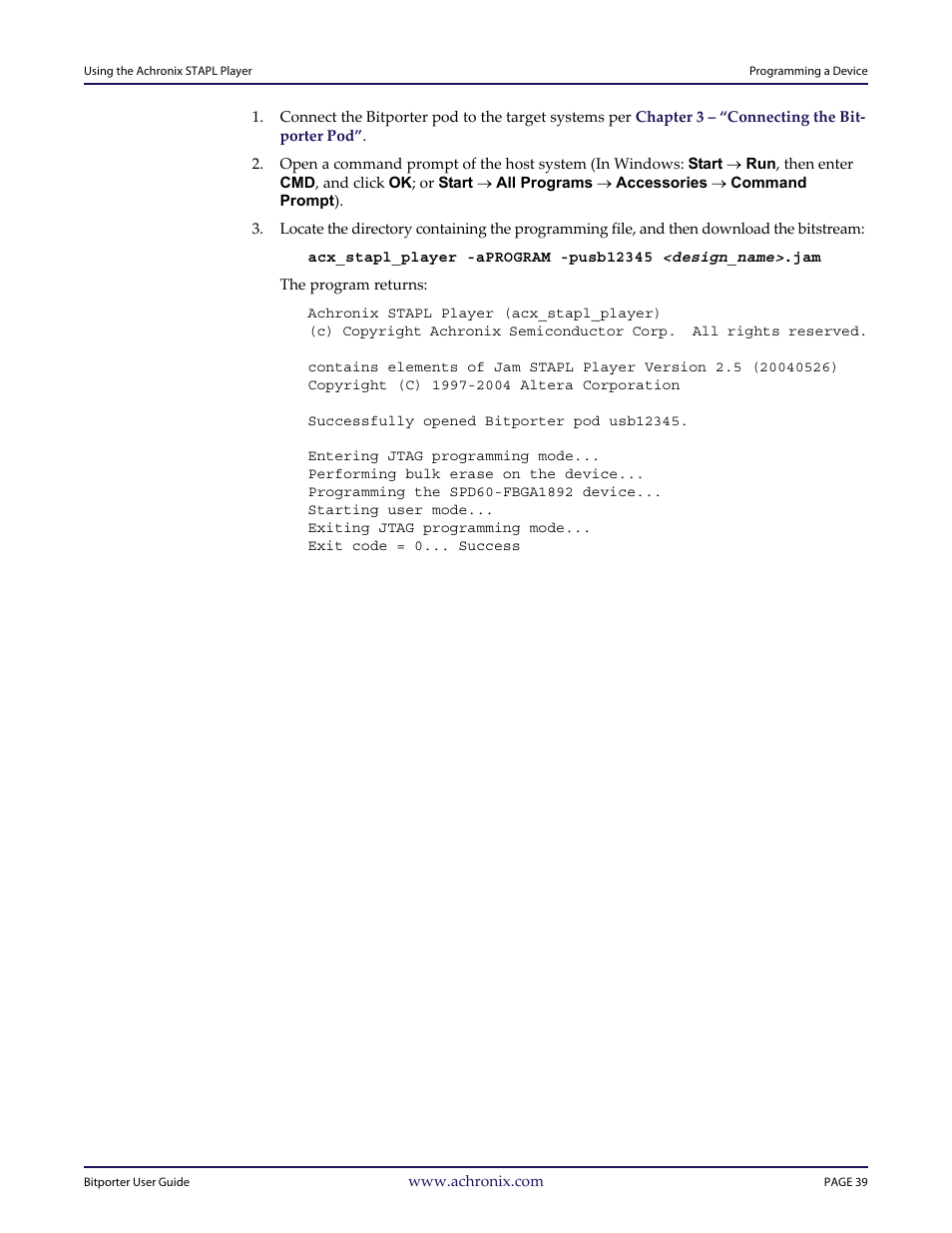 Achronix Bitporter User Manual | Page 45 / 50