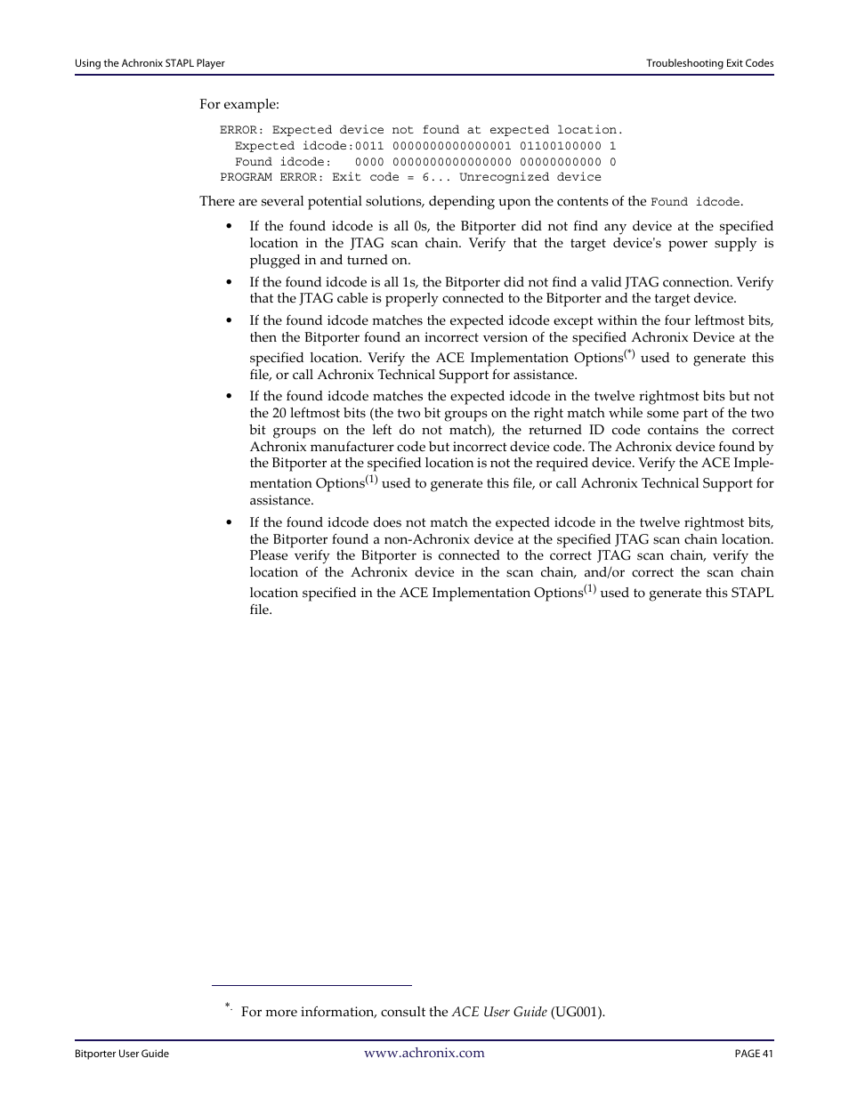 Achronix Bitporter User Manual | Page 47 / 50