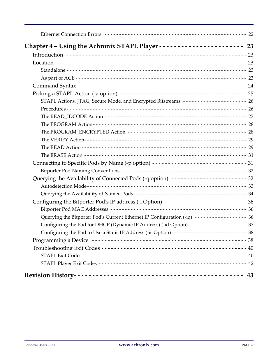 Achronix Bitporter User Manual | Page 5 / 50