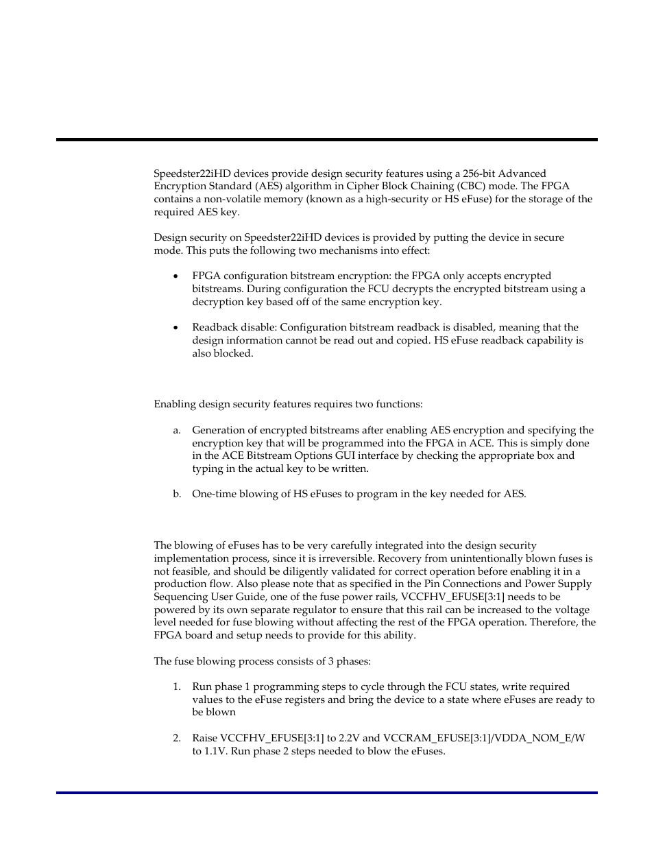 Design security | Achronix Speedster22i Configuration User Manual | Page 18 / 20