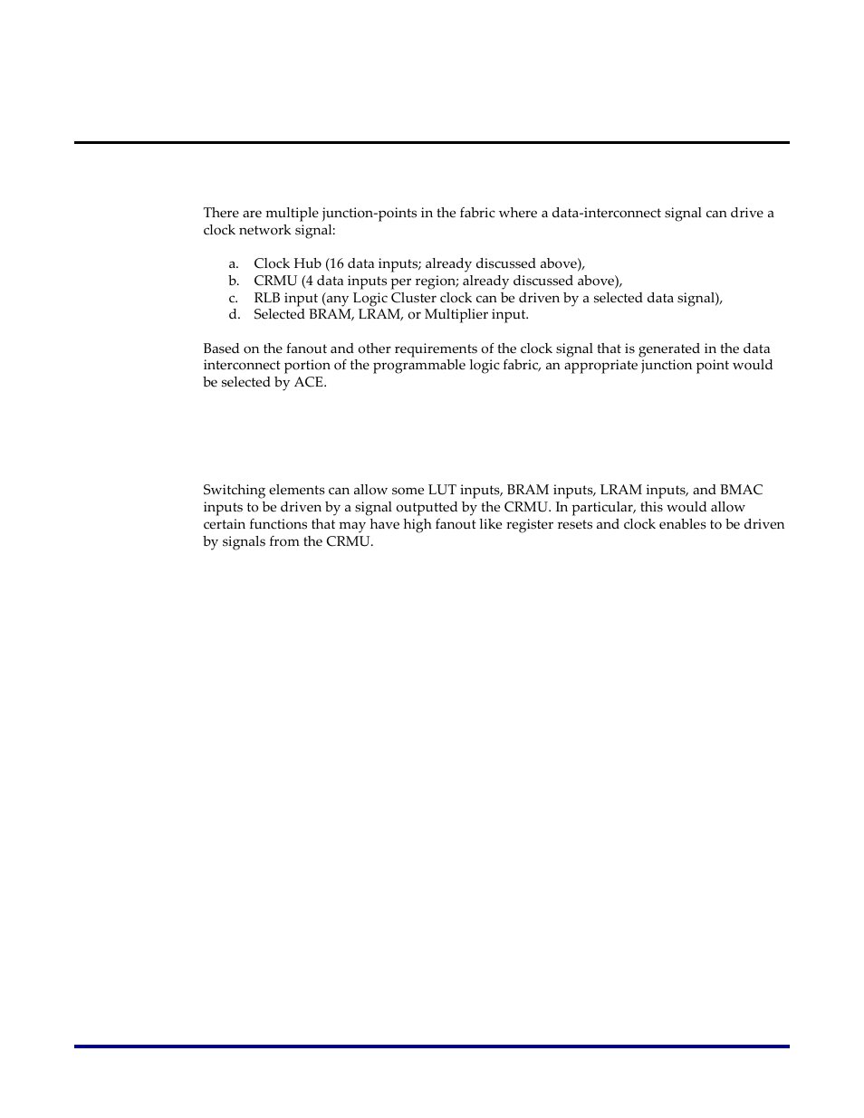 Junctions, Data-to-clock junctions, Clock-to-data junctions | Achronix Speedster22i Clock and Reset Networks User Manual | Page 19 / 28