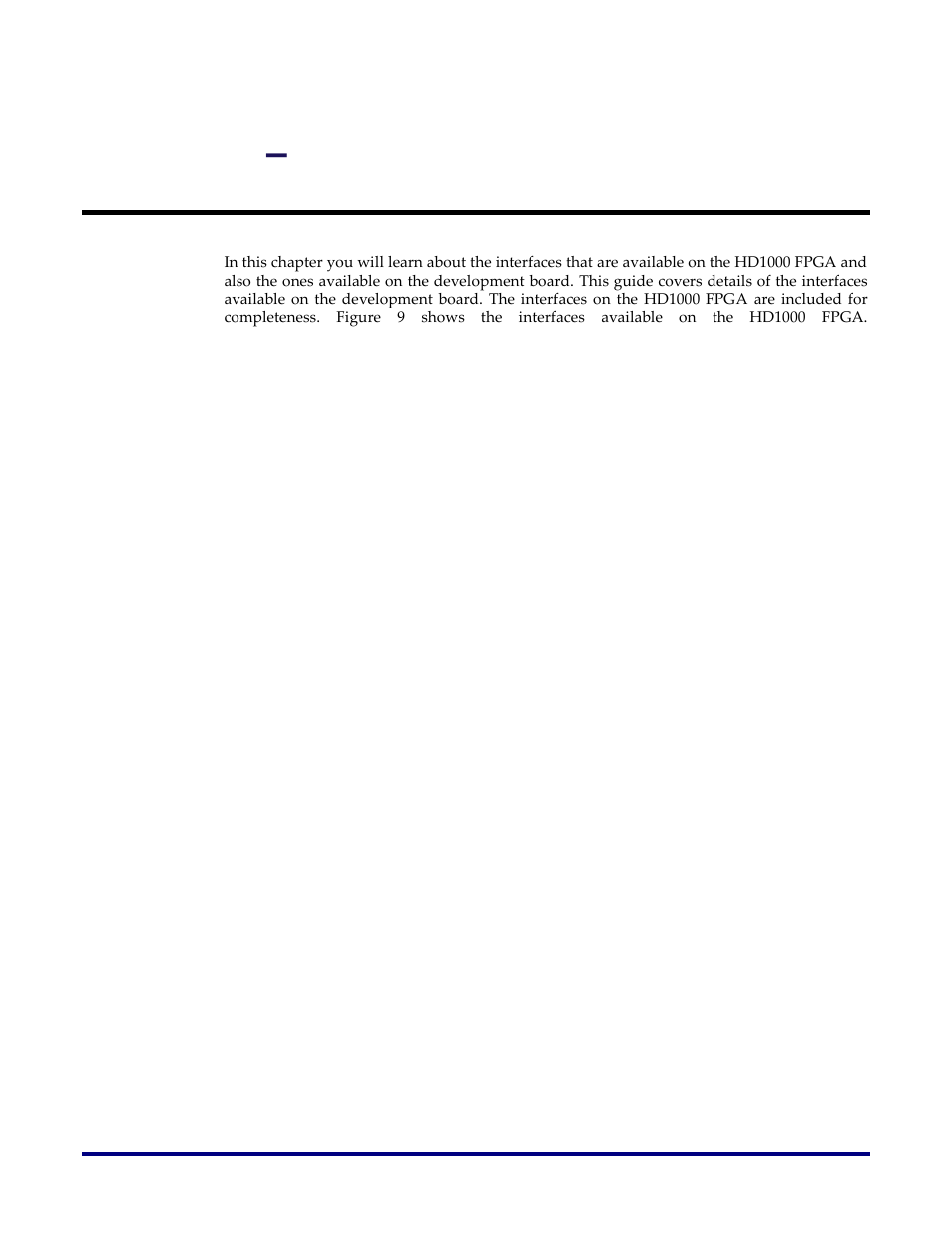 Chapter 4, Interfaces, Chapter 4 – interfaces | Achronix Speedster22i HD1000 Development Kit User Guide User Manual | Page 25 / 69