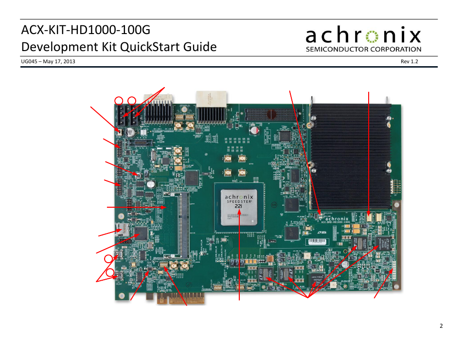 Achronix Speedster22i HD1000 Development Kit Quickstart Guide User Manual | Page 2 / 2