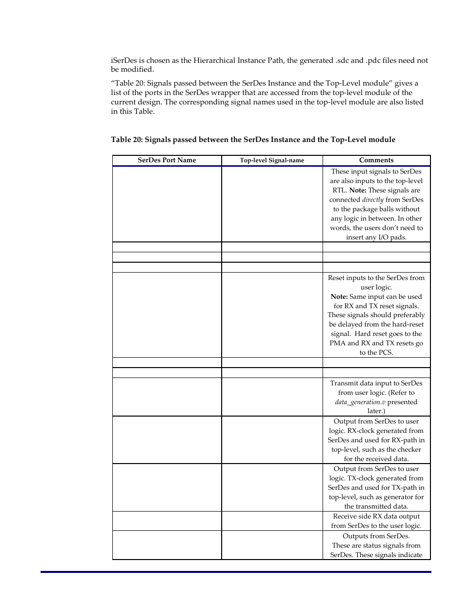 Achronix Speedster22i SerDes User Manual | Page 73 / 113