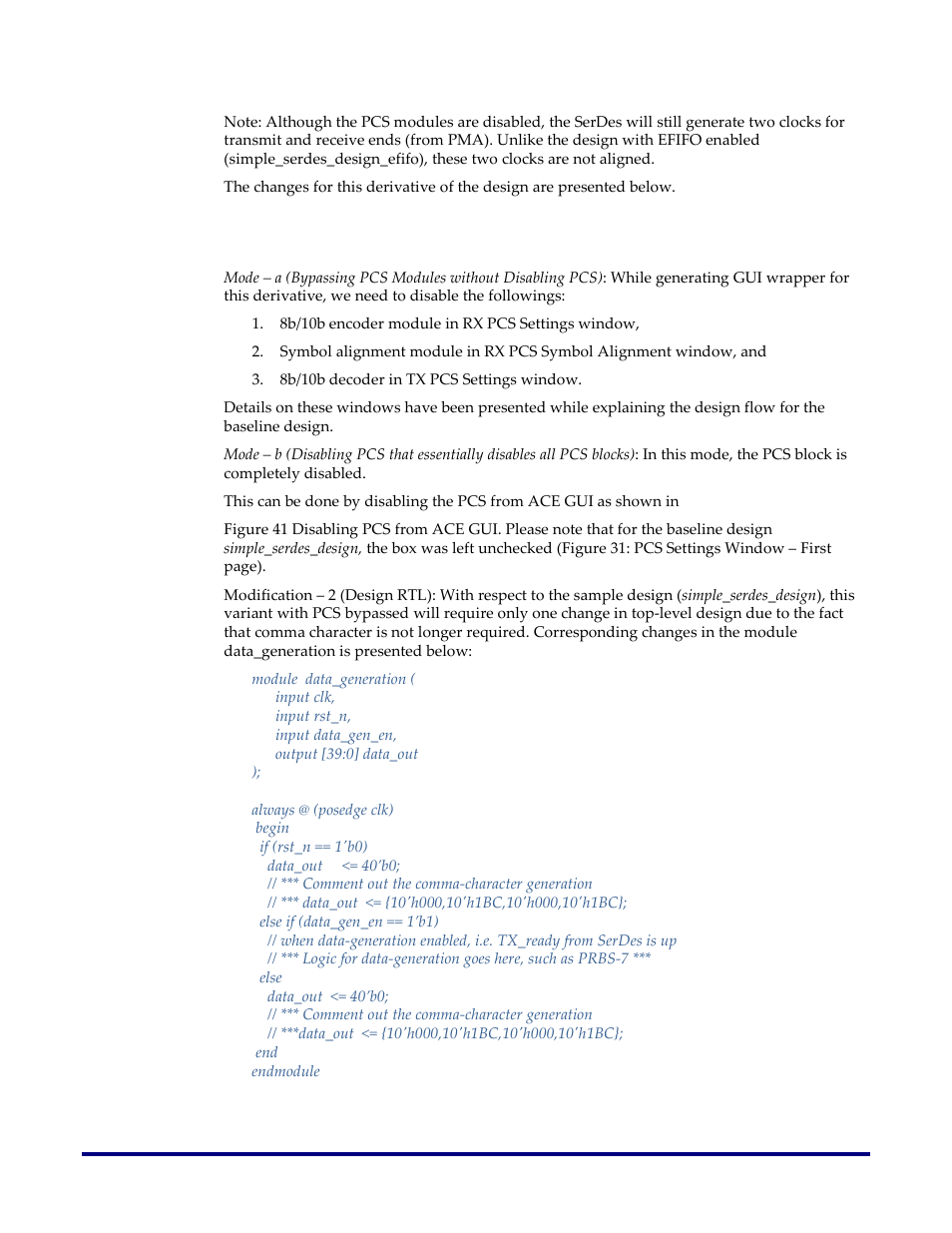 Modification – 1 (ace gui) | Achronix Speedster22i SerDes User Manual | Page 94 / 113