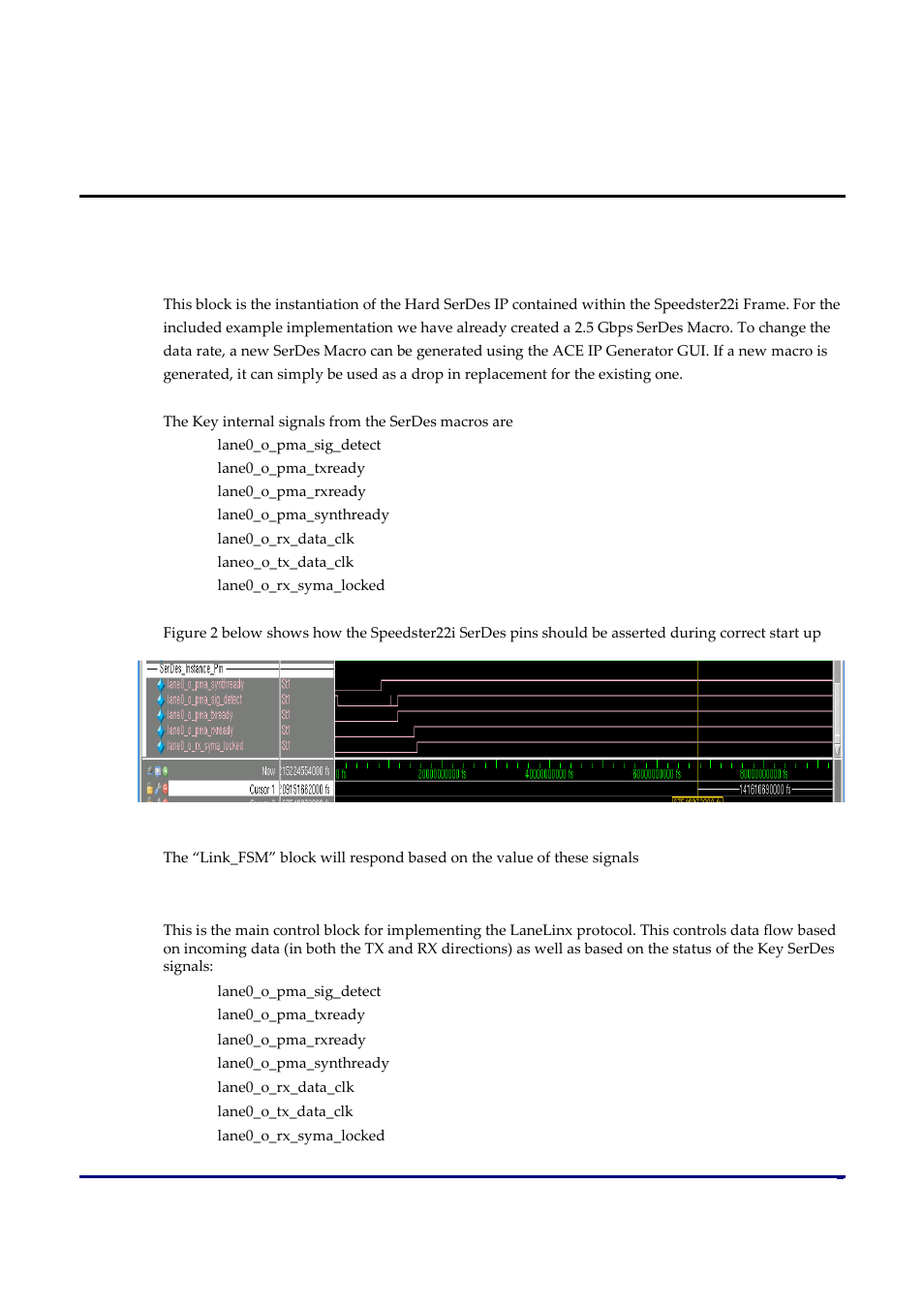 Xg_lanelinx details, Lanelinx2p5g, Link_fsm | Achronix Speedster22i LaneLinx User Manual | Page 5 / 9