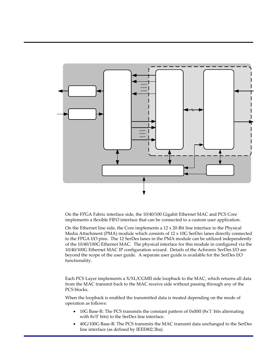 Functional description | Achronix Speedster22i 10G/40G/100G Ethernet User Manual | Page 10 / 108