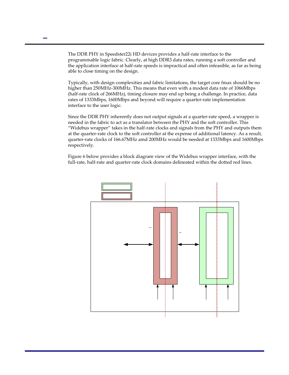 Controller interfacing through widebus, Phy – controller interfacing through widebus | Achronix Speedster22i Memory PHY User Manual | Page 11 / 20