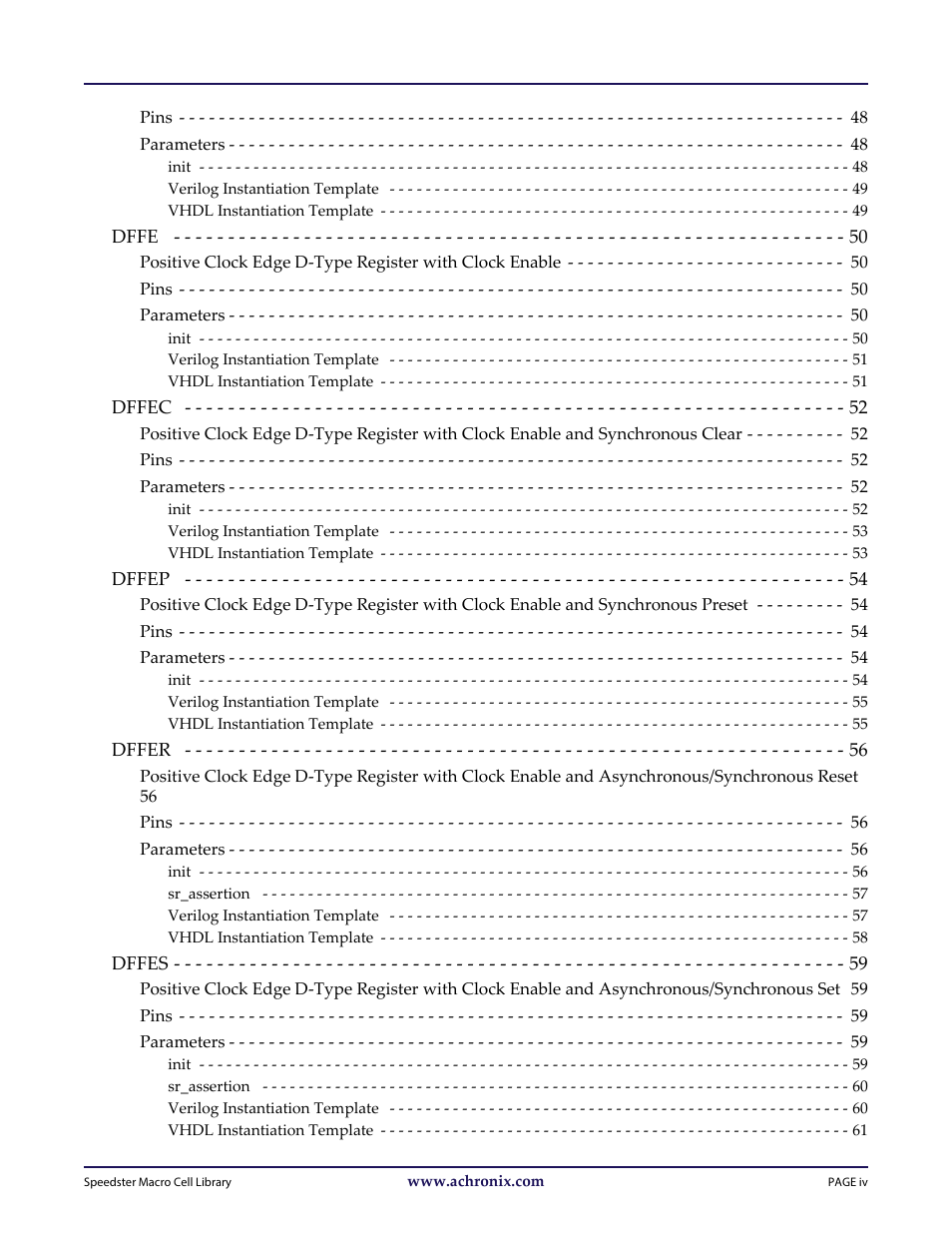 Achronix Speedster22i User Macro Guide User Manual | Page 5 / 224