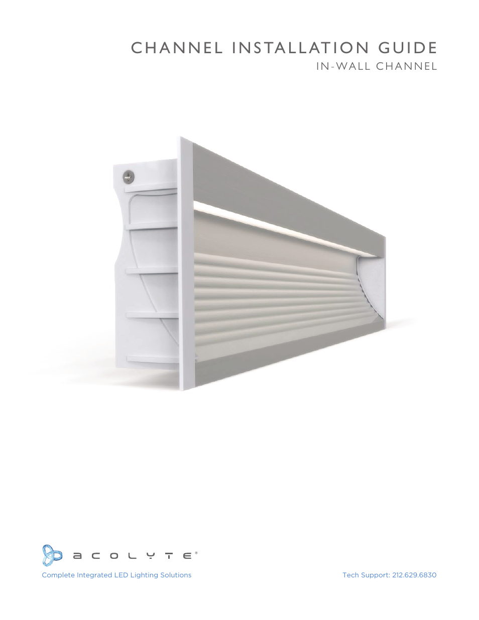 Acolyte RibbonLyte for In-Wall Channel User Manual | 6 pages