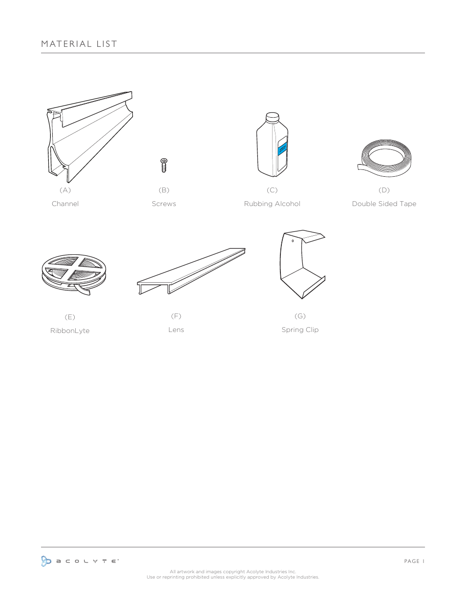 Acolyte RibbonLyte for In-Wall Channel User Manual | Page 2 / 6