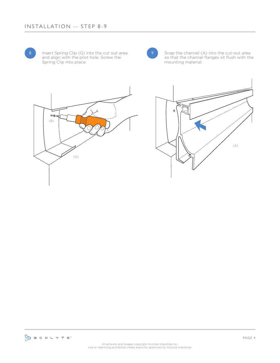 Acolyte RibbonLyte for In-Wall Channel User Manual | Page 5 / 6