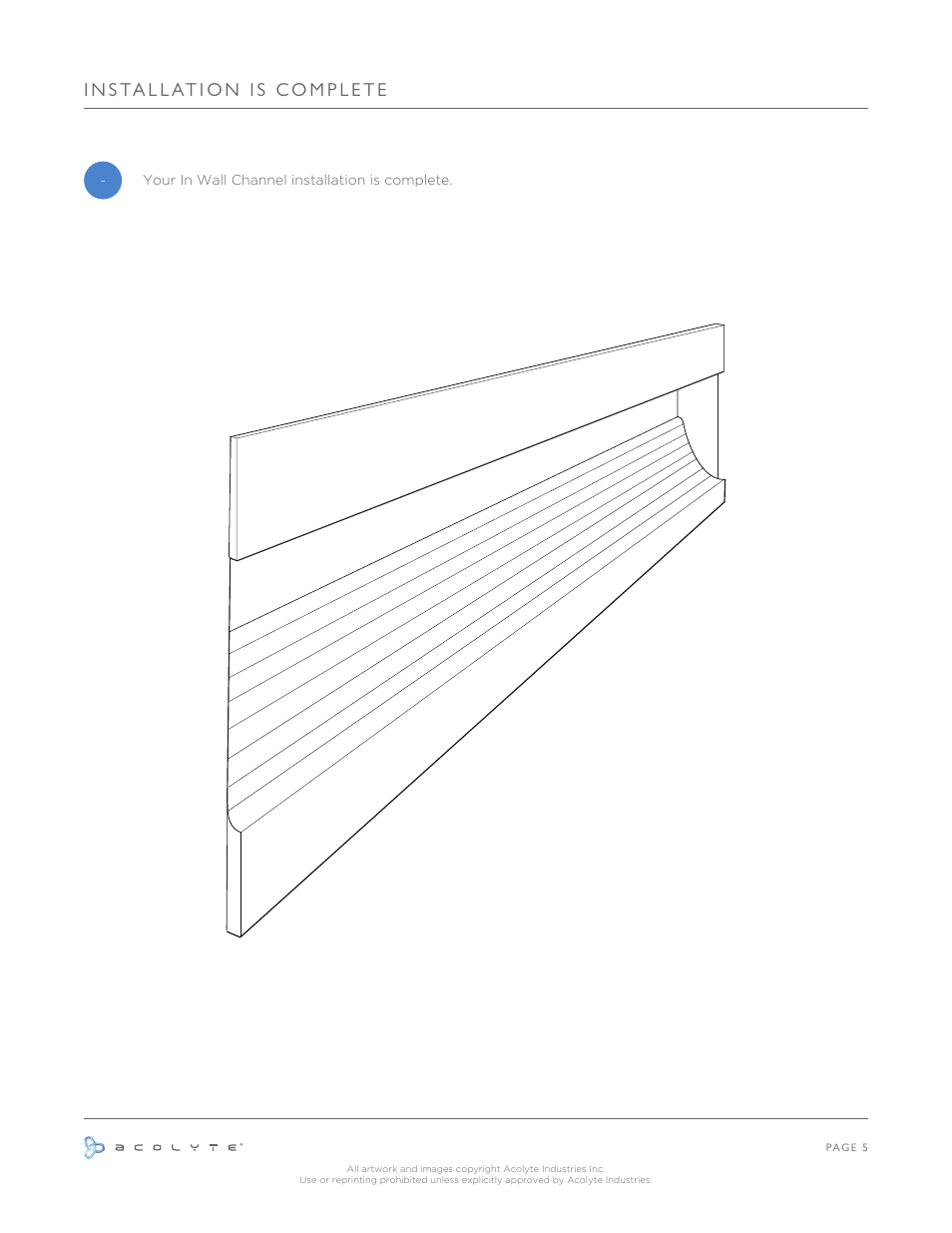 Acolyte RibbonLyte for In-Wall Channel User Manual | Page 6 / 6