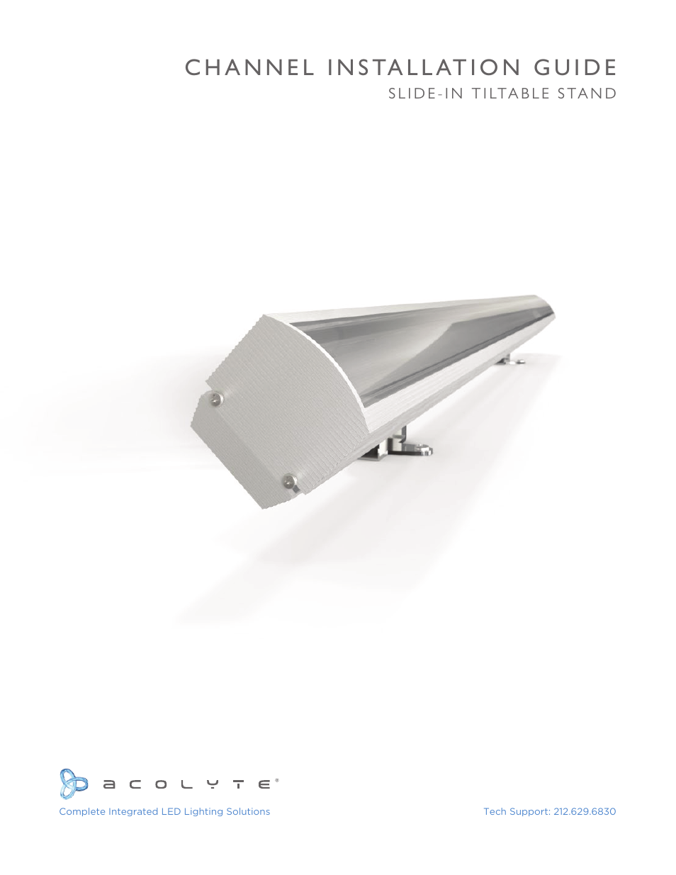 Acolyte RibbonLyte in Channel with Slide-In Stand User Manual | 6 pages