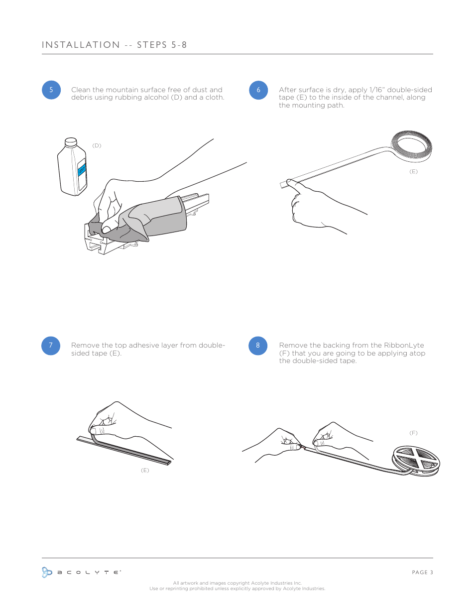 Acolyte RibbonLyte in Channel with Slide-In Stand User Manual | Page 4 / 6