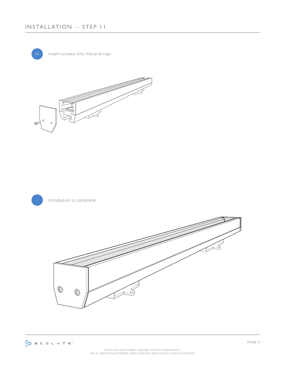 Acolyte RibbonLyte in Channel with Slide-In Stand User Manual | Page 6 / 6
